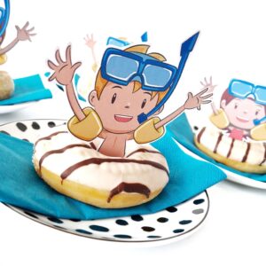 Een zwemband donut als traktatie voor het behalen van het zwemdiploma