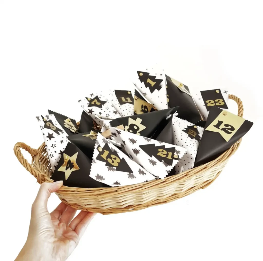 adventskalender maken om af te tellen naar kerst of andere gelegenheid