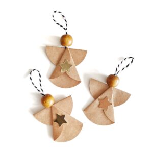 Kerst engeltjes maken van papier met de Cricut snijmachine