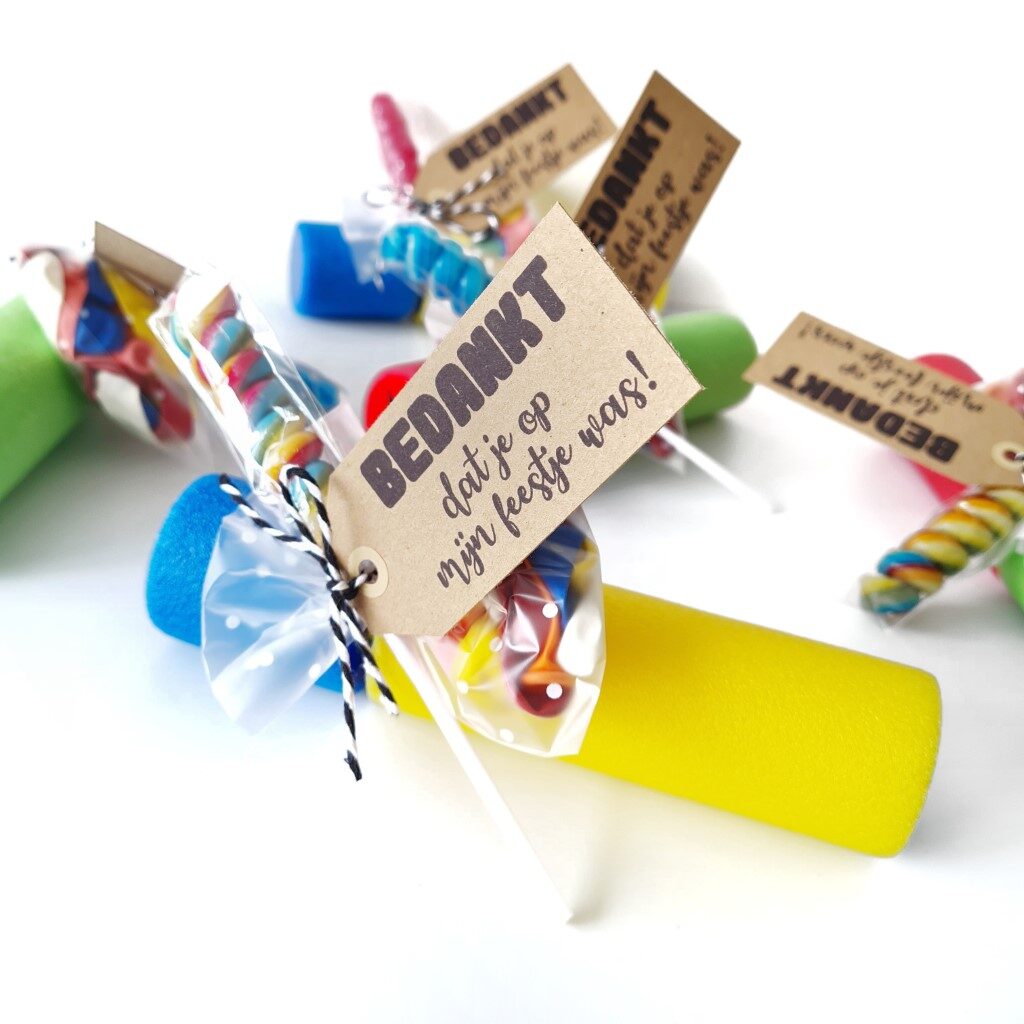 Een traktatie om te trakteren na een kinderfeestje als bedankje