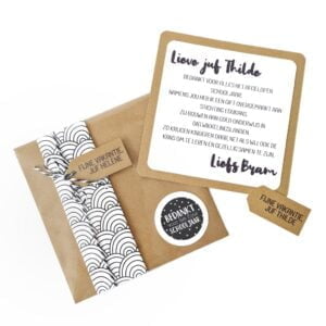 Cadeau voor de juf of de meester om hem of haar te bedanken voor het schooljaar