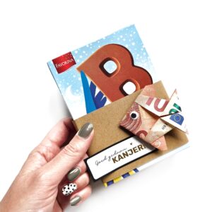 chocoladeletter cadeauteven voor afzwemmen