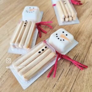cheez dippers traktatie met winter thema