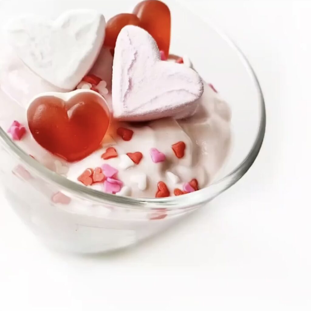 toetje voor Valentijnsdag