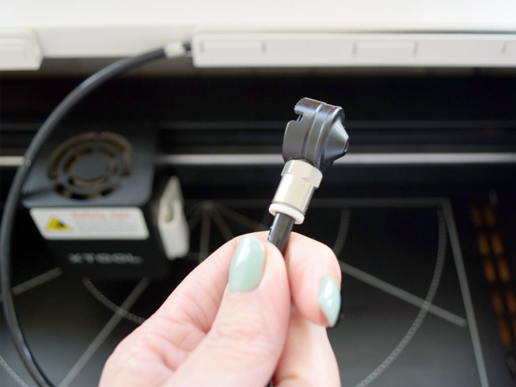 blaasmondje met magneet bij air assist