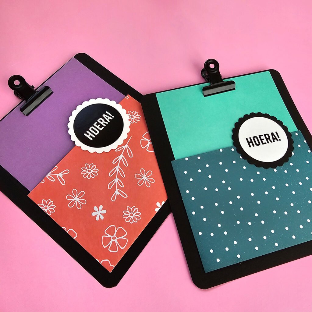 DIY cadeaubon leuk inpakken met restjes papier