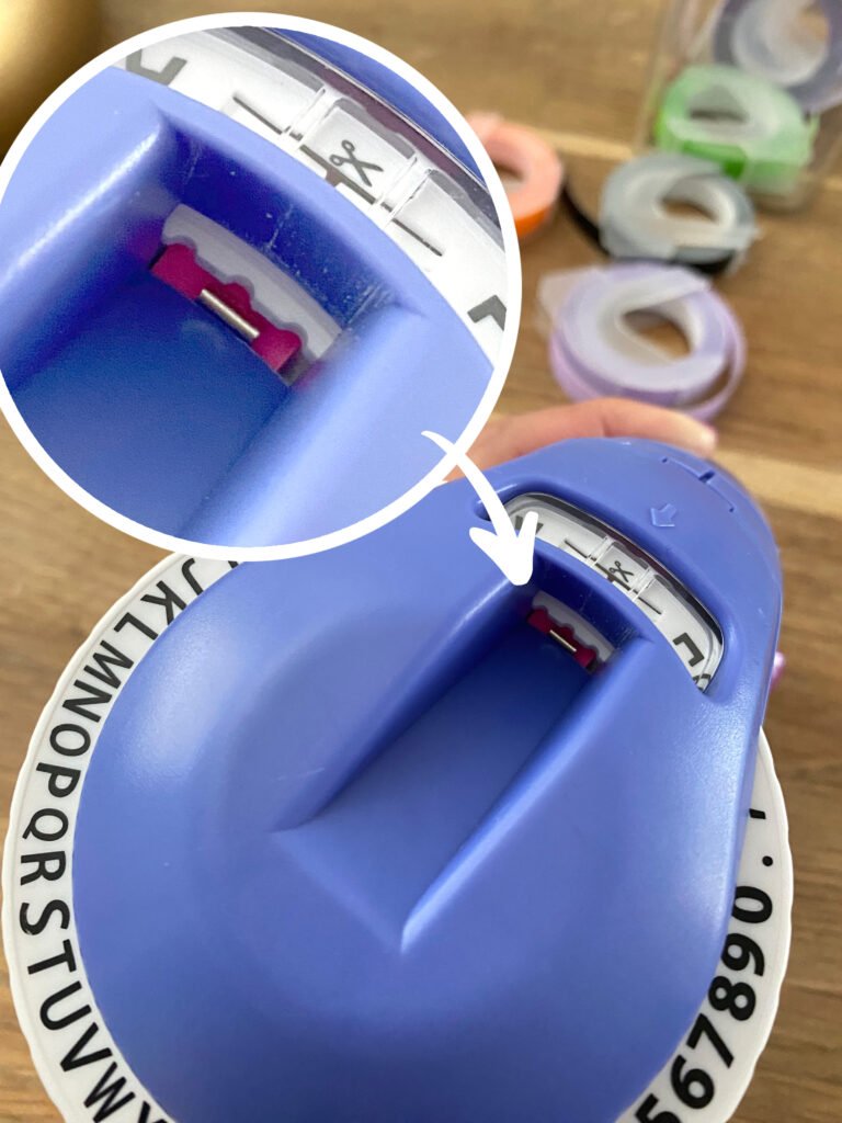review label maker van action, detail foto